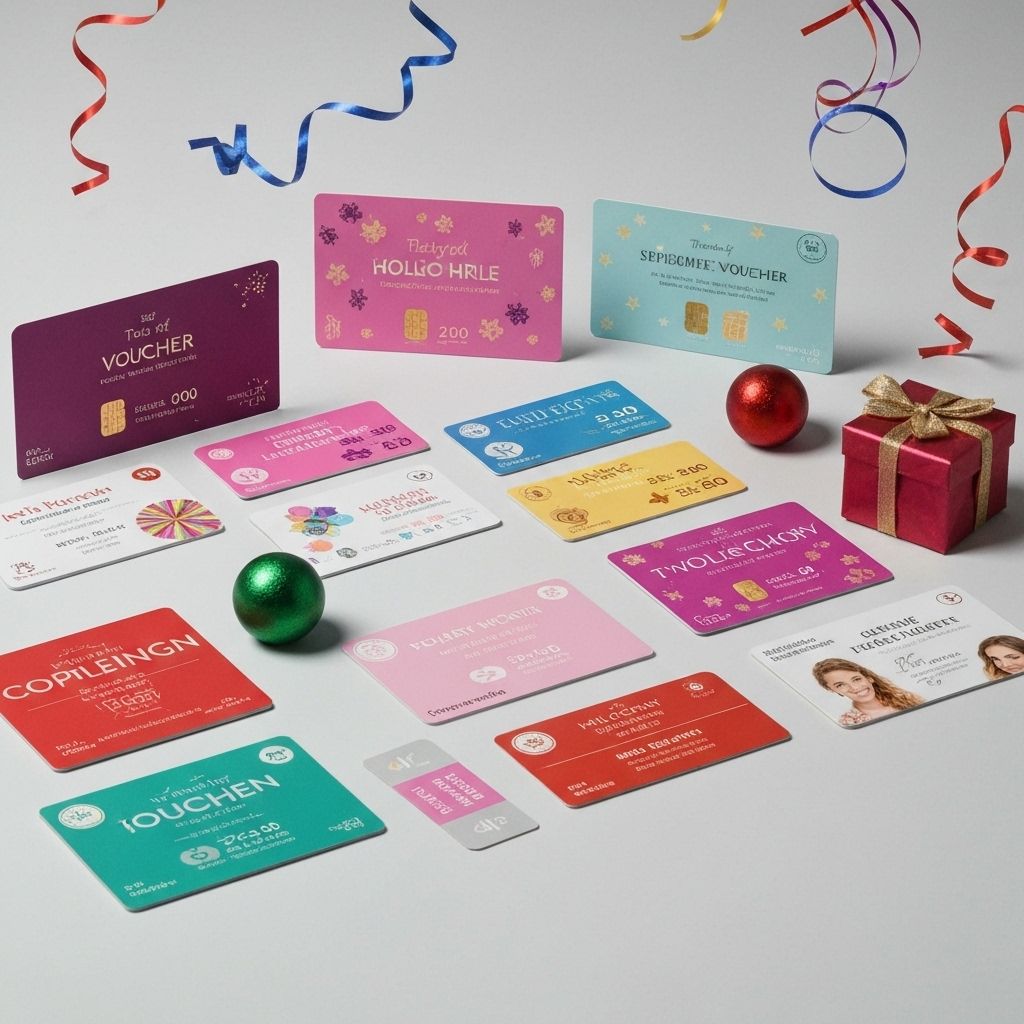 Gift cards and vouchers